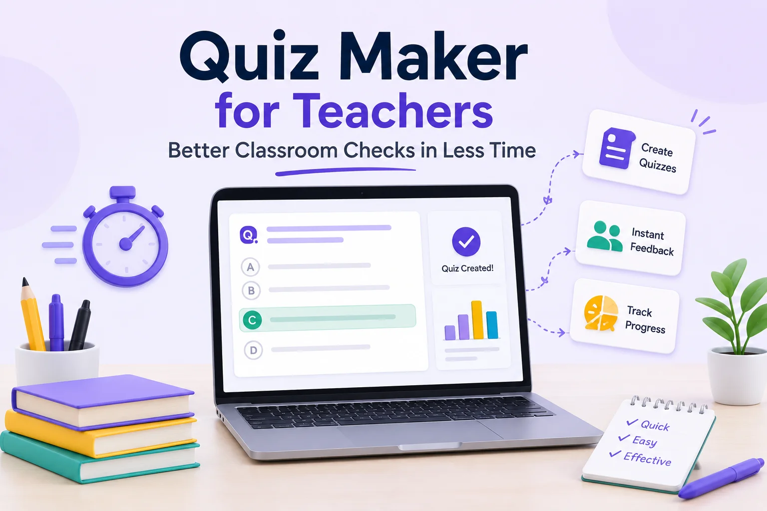Quiz Maker for Teachers: Better Classroom Checks in Less Time