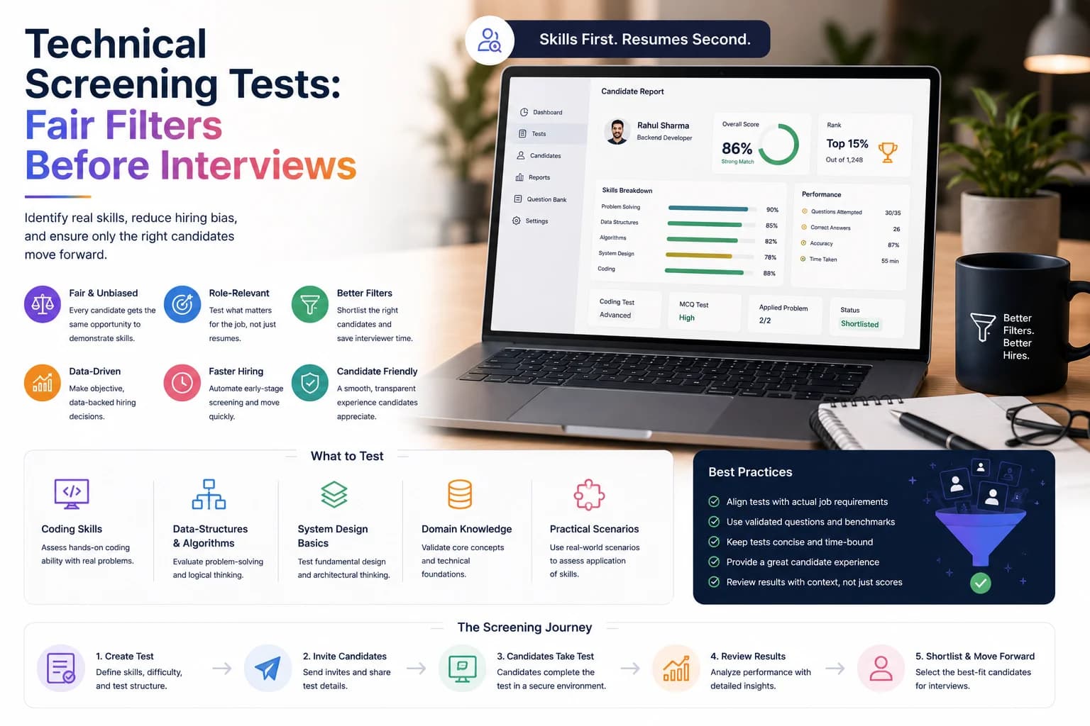 Technical Screening Tests: Fair Filters Before Interviews